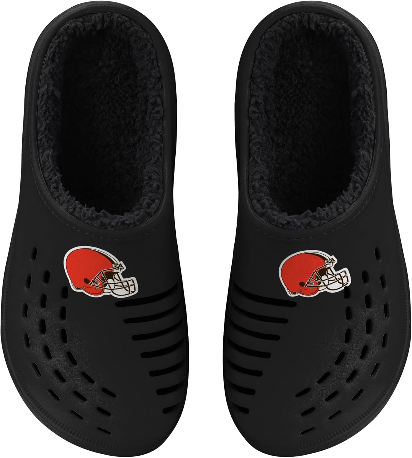 FOCO Men's NFL Sherpa Lined Big Logo Clog for Ultimate Comfort