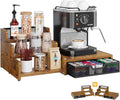 Coffee Station Organizer with K Cup Holder and 3-Tier Syrup Rack