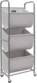 STORAGE MANIAC 120L Vertical Rolling Laundry Hamper - Space-Saving
