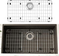 27.5 x 13.5 Stainless Steel Sink Protector - Solid Bottom Grid