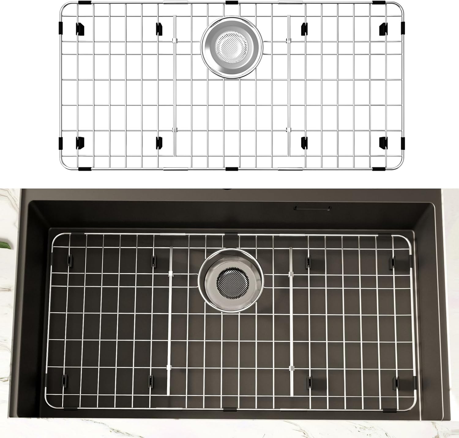 27.5 x 13.5 Stainless Steel Sink Protector for Kitchen Sinks