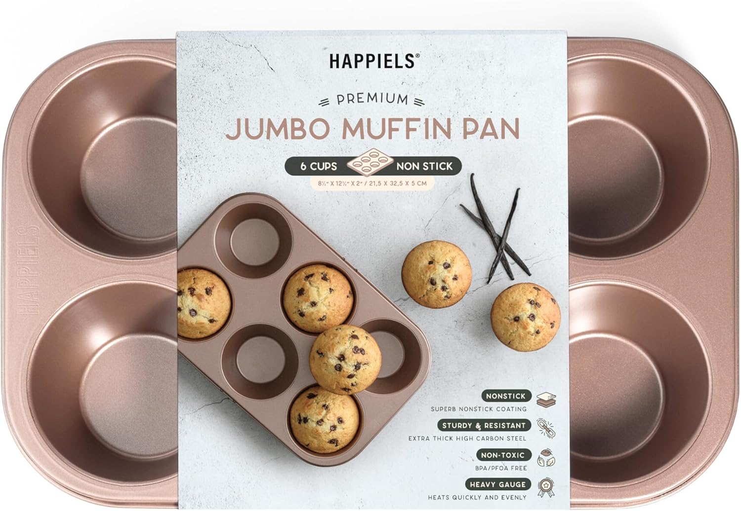 Non Toxic Nonstick Jumbo Muffin Pan for Perfect Baking