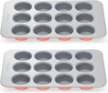 12-Cup Muffin Pan Duo Perracotta - Non-Toxic Ceramic Bakeware