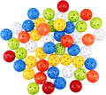50 Colored Plastic Golf Balls for Backyard Practice