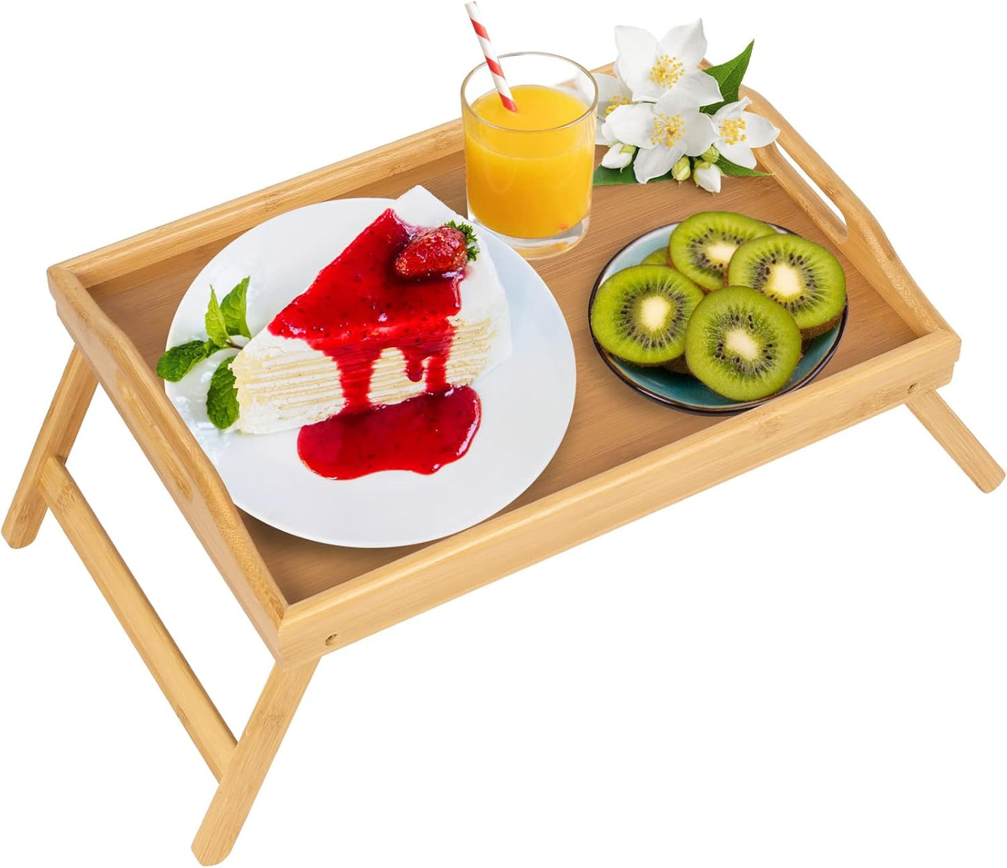 Artmalle Bamboo Bed Tray: Convenient & Stylish!