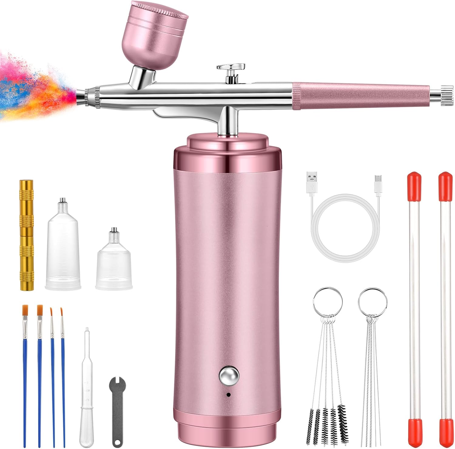 Gocheer Rechargeable Airbrush Kit - Precision Nozzles for Versatile Creations