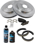TRQ Rear Brake Pad & Rotor Kit for 2004-09 Cadillac SRX - Complete