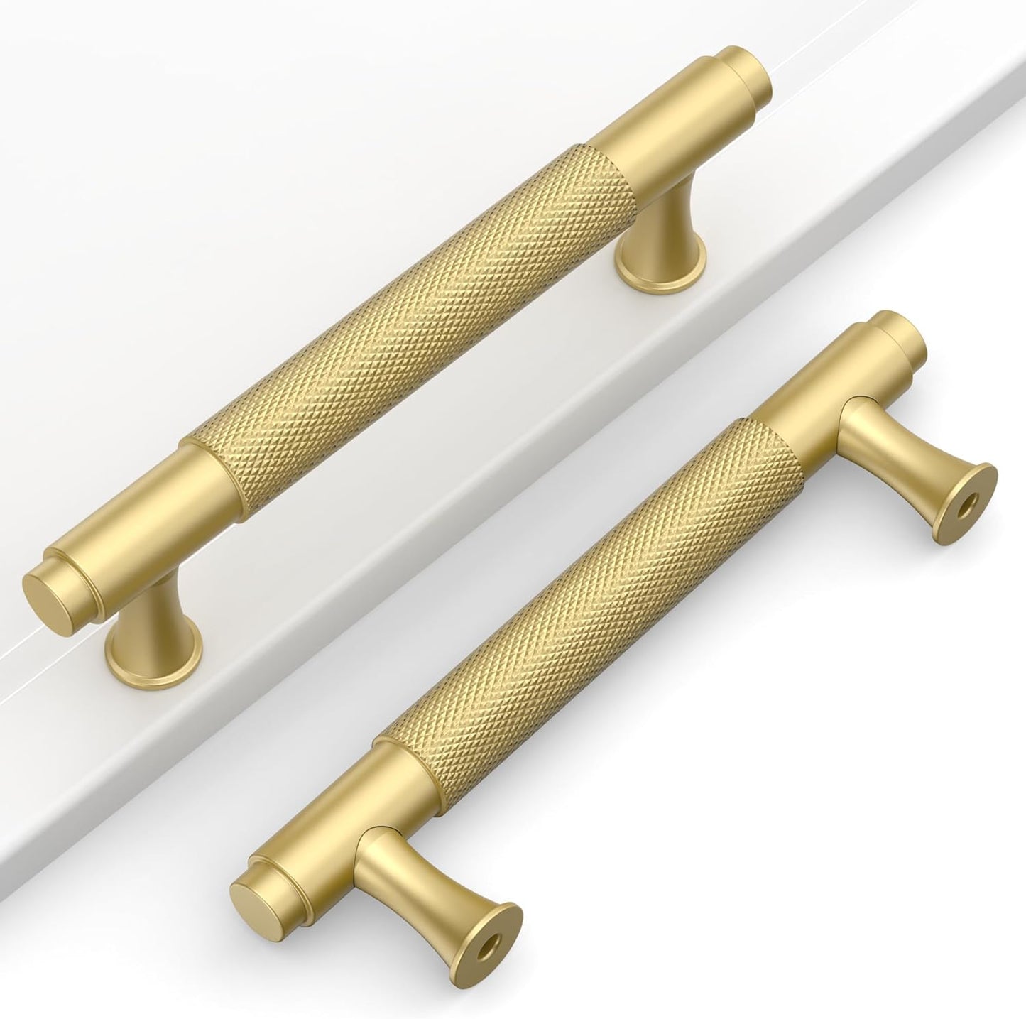 10 Pack 3-3/4 in Gold Cabinet Pulls for Stylish Kitchen Upgrade