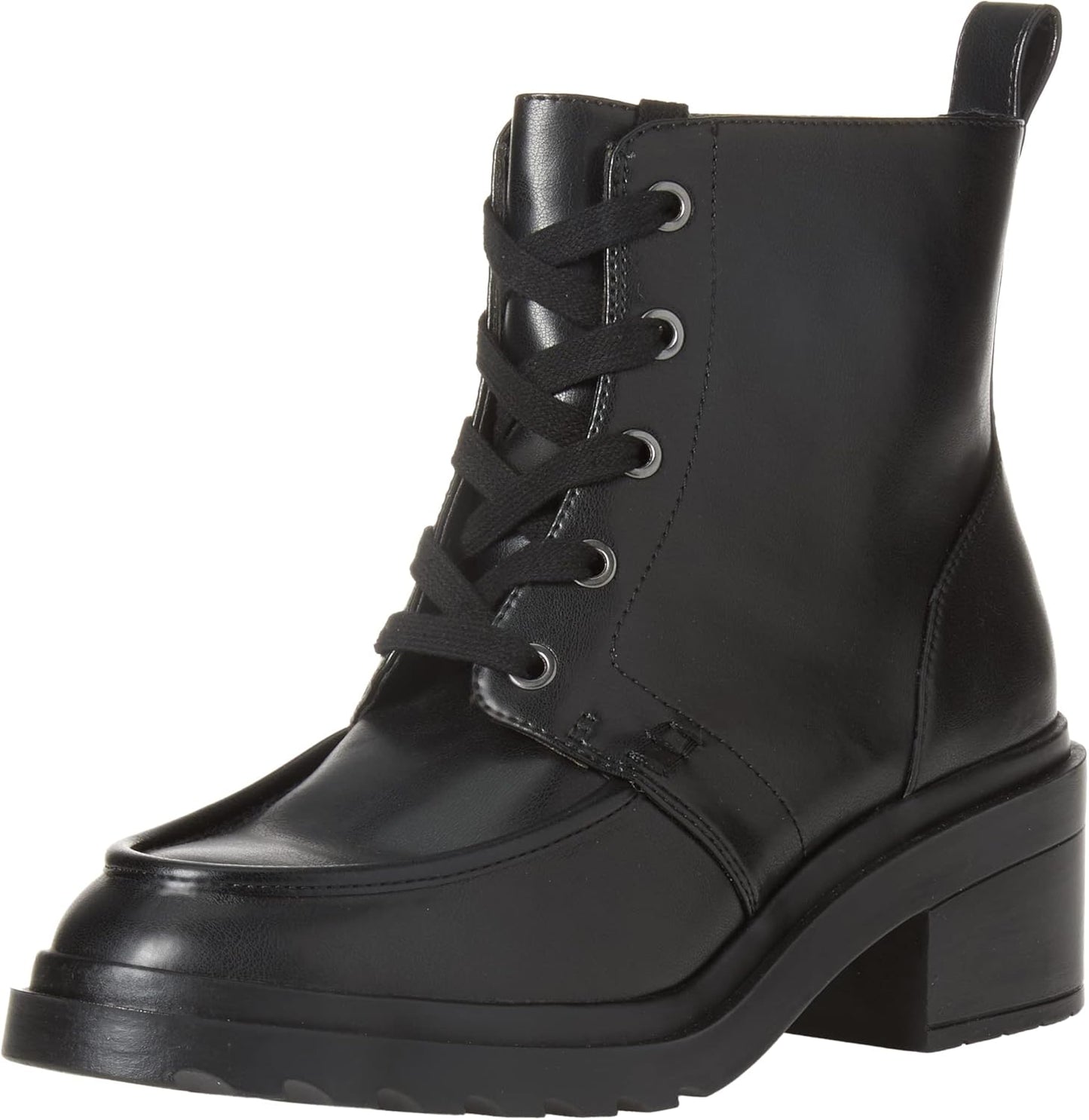 Comfortable Women's Moc Toe Boot with Chunky Platform Design