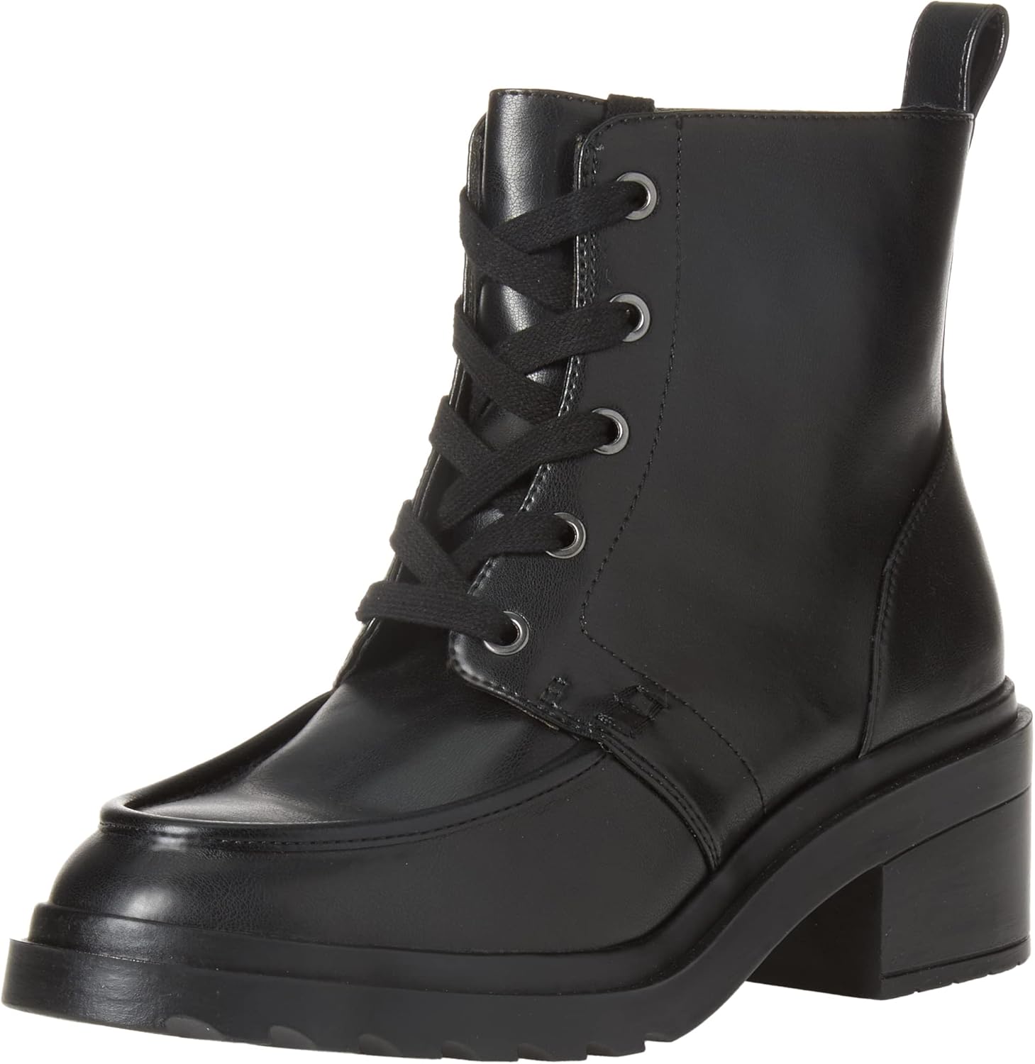 Comfortable Women's Moc Toe Boot with Chunky Platform Design