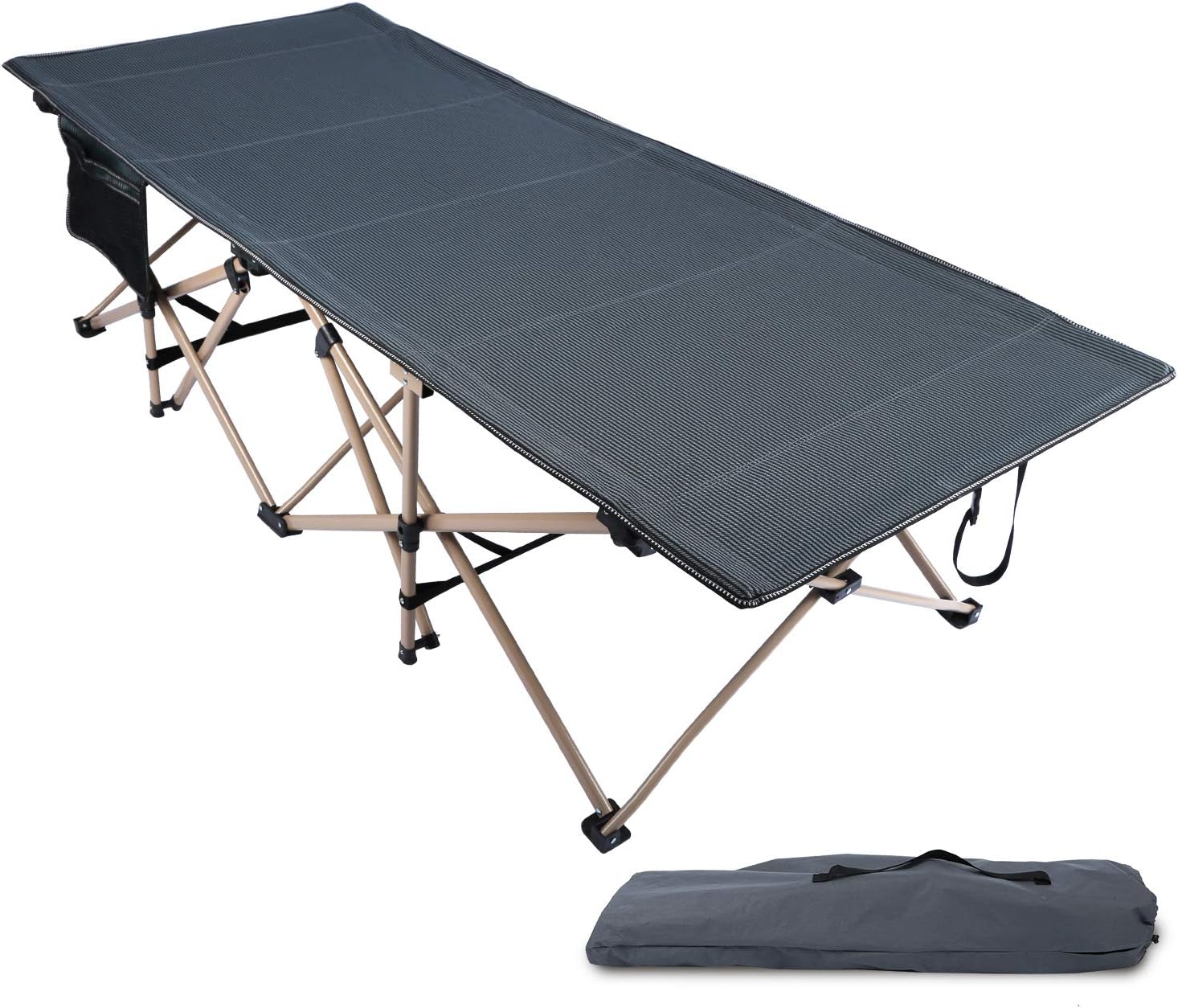 Oversized Camping Cots for Adults 500lbs - Heavy Duty XL Design