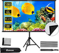 Projector Screen Tripod Stand 100 in 16:9 - Portable Wrinkle-Free