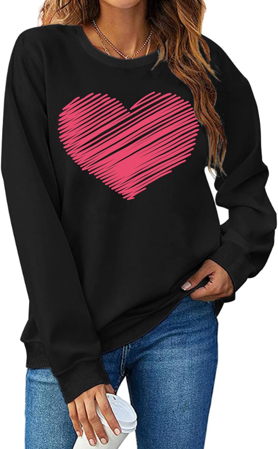 Love Heart Pullover: Cozy Valentine's Sweatshirt