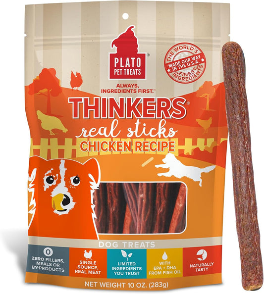 PLATO Thinkers Chicken 10oz: Protein-Packed Canine Delight
