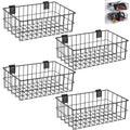 Slatwall Baskets 4-Pack Metal Bins for Slatwall Panels - Durable