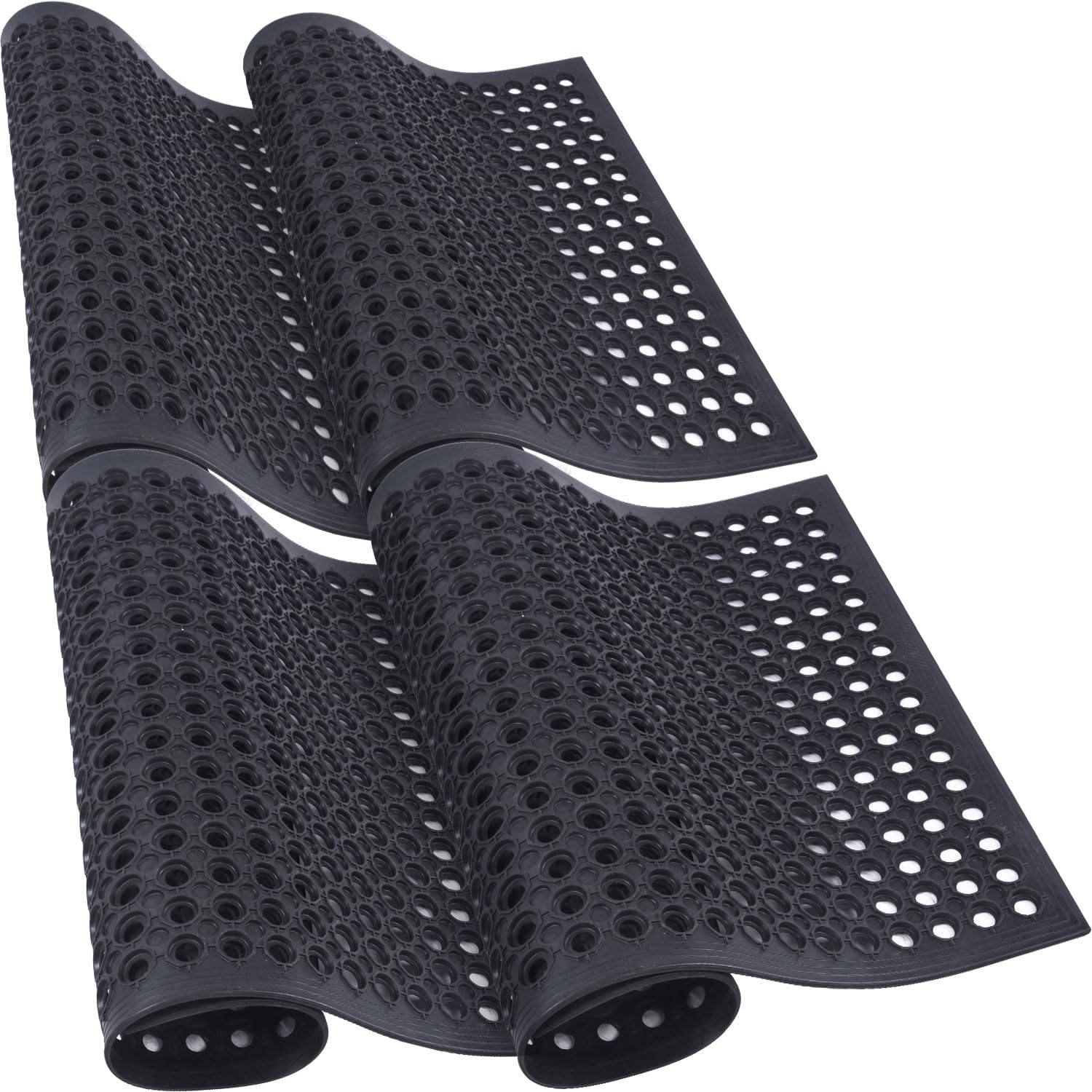 Heavy-Duty Rubber Entrance Floor Mats for Kitchen and Bar