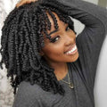 Short Spring Twist Crochet Hair 10 in Pretwisted Pre Looped - 8 Packs