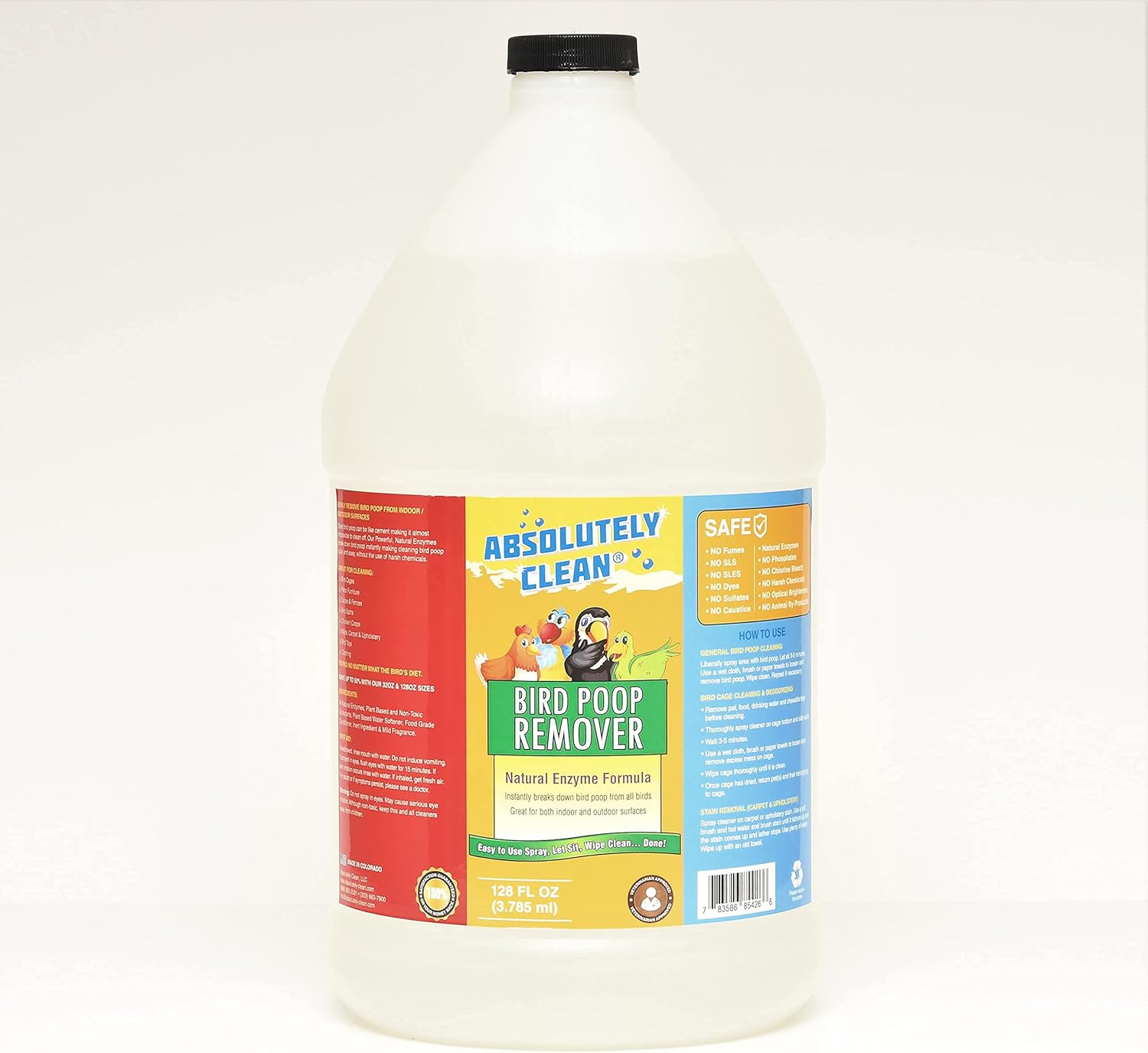 Absolutely Clean Amazing Bird Poop Remover - Fast & Easy