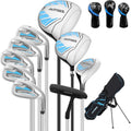Complete 10-Piece Mens Womens Golf Clubs Set Right Hand - Starter Set