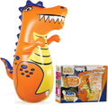 Dinosaur Kids Punching Bag - 47 in Inflatable Bop Bag for Active Play