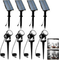 T-SUNUS Solar Spot Lights for Halloween Outdoor Decor 4 Pack