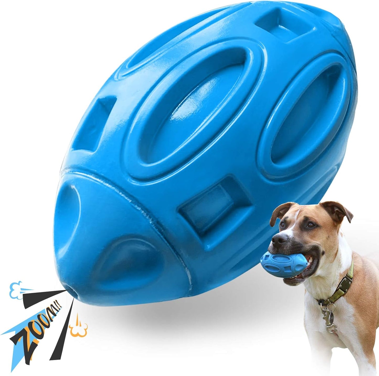 Durable Squeaky Dog Toy for Aggressive Chewers: EASTBLUE Chew Ball