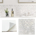 Peel and Stick Backsplash Mother of Pearl Tile - Seamless 10 sq.ft