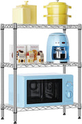 3 Tier Heavy Duty Steel Storage Shelves - Sturdy Pantry & Garage Rack