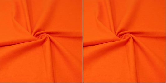 100% Cotton Flannel Solid Orange Fabric for Crafting Projects