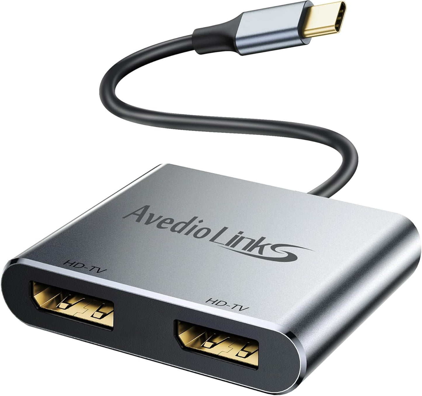 Avedio Links USB C to Dual DisplayPort Adapter for 4K Displays