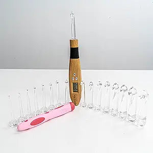 Crochet Counting Hook & Handle Set with LED Light Up Features