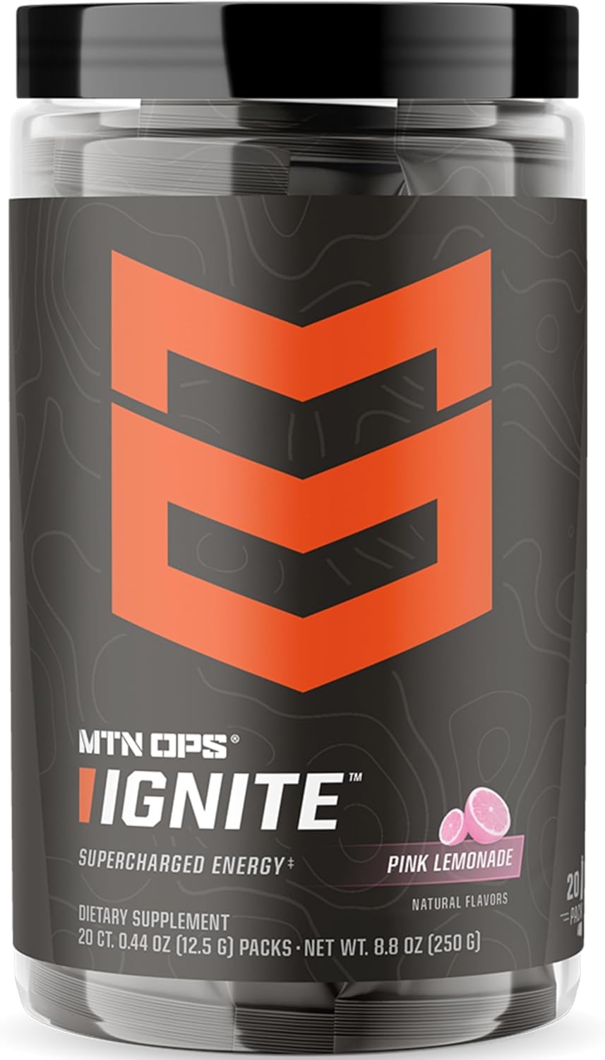 MTN OPS Ignite Trail Packs Energy Drink Powder for Performance