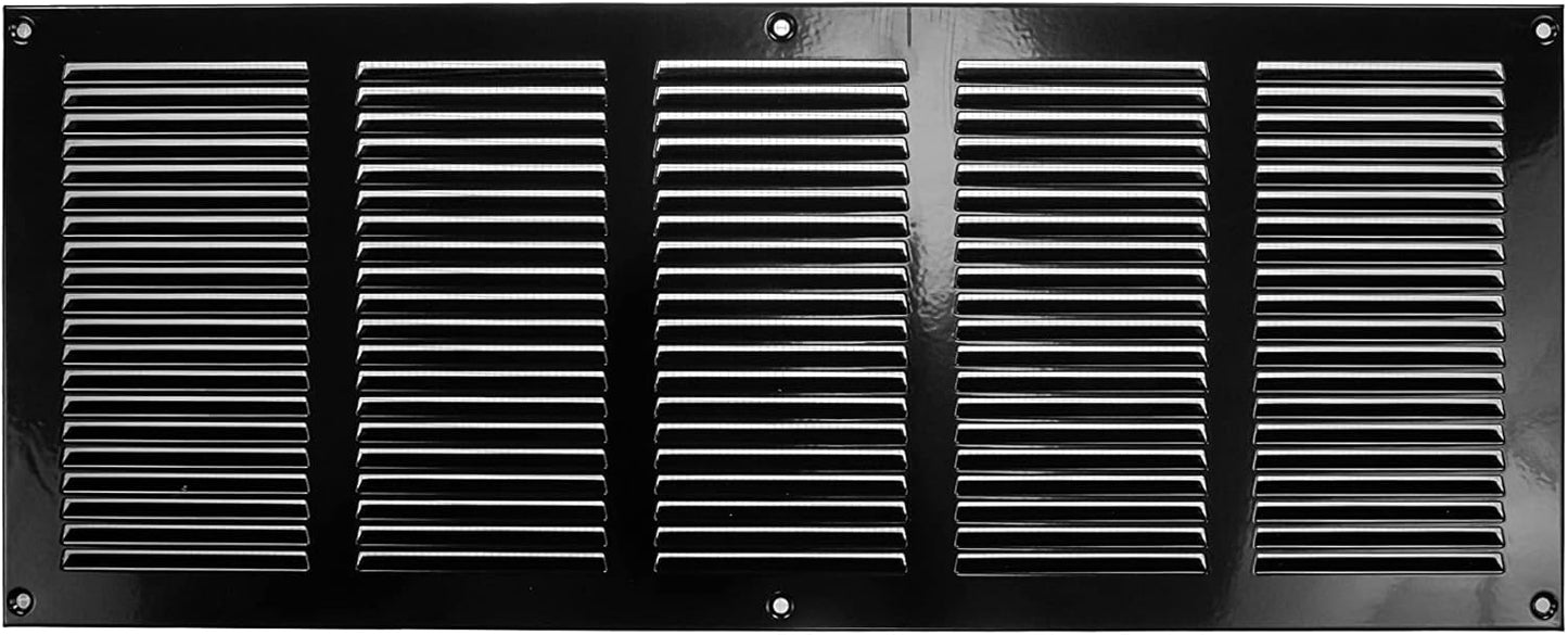 Repa Market Black Air Vent Cover 20 x 8 Inch for HVAC Systems