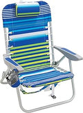 Beach 4-Position Backpack Lace-Up Suspension Folding Beach Chair