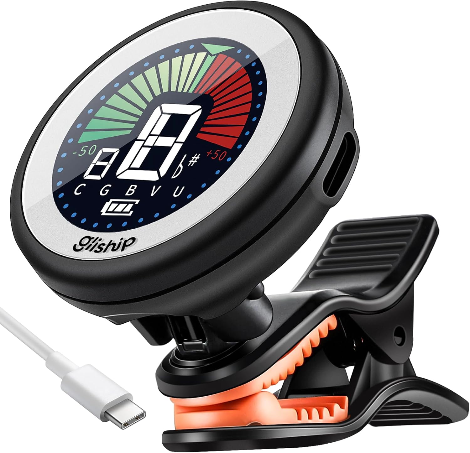 Rechargeable Clip-On Tuner: Quick & Accurate