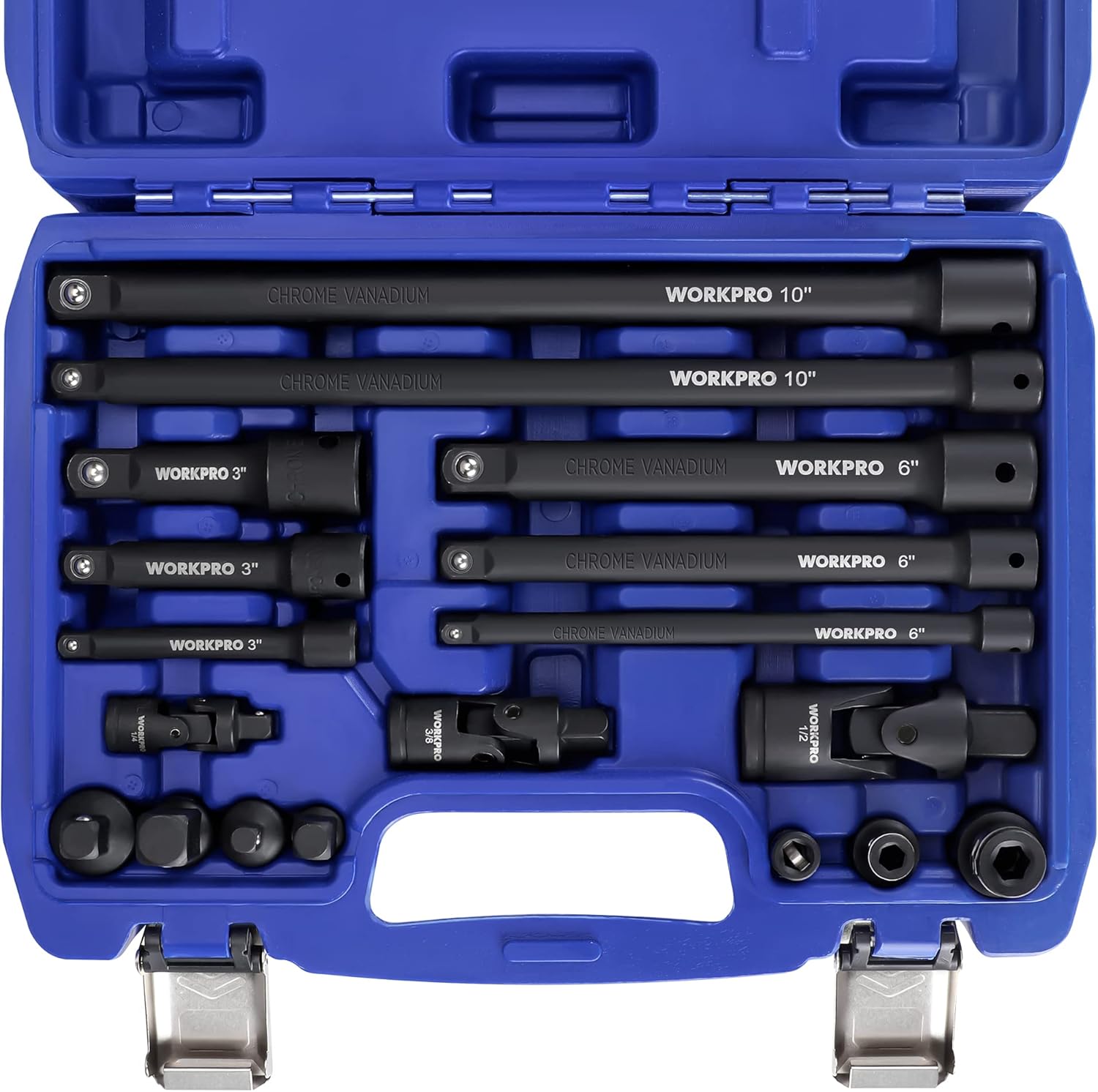 WORKPRO 18-Piece Impact Socket Extension Set for Every Task