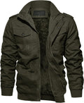 EKLENTSON Men's Winter Jacket with Multi Pockets - Warm Fleece Coat