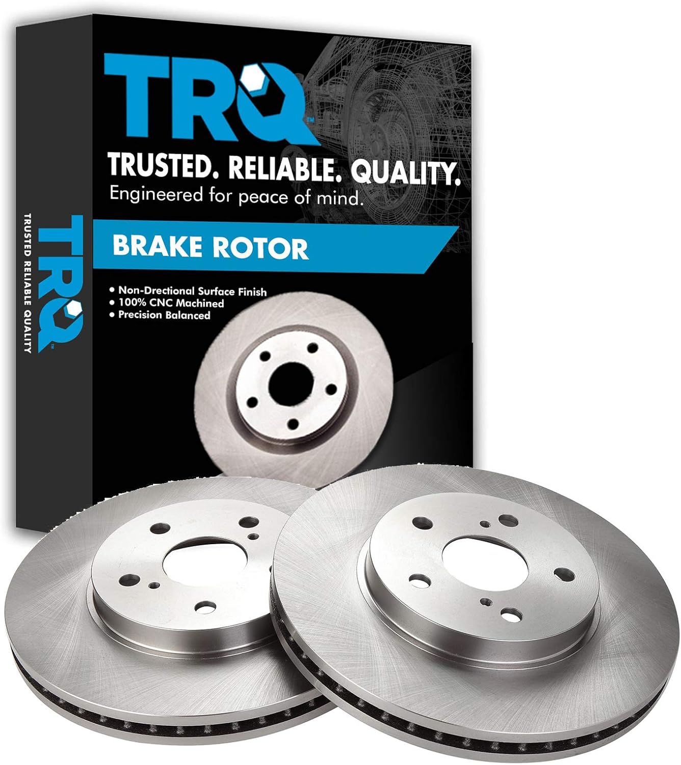 TRQ Front Brake Rotors Set for Lexus ES300 ES330 IS250 Avalon