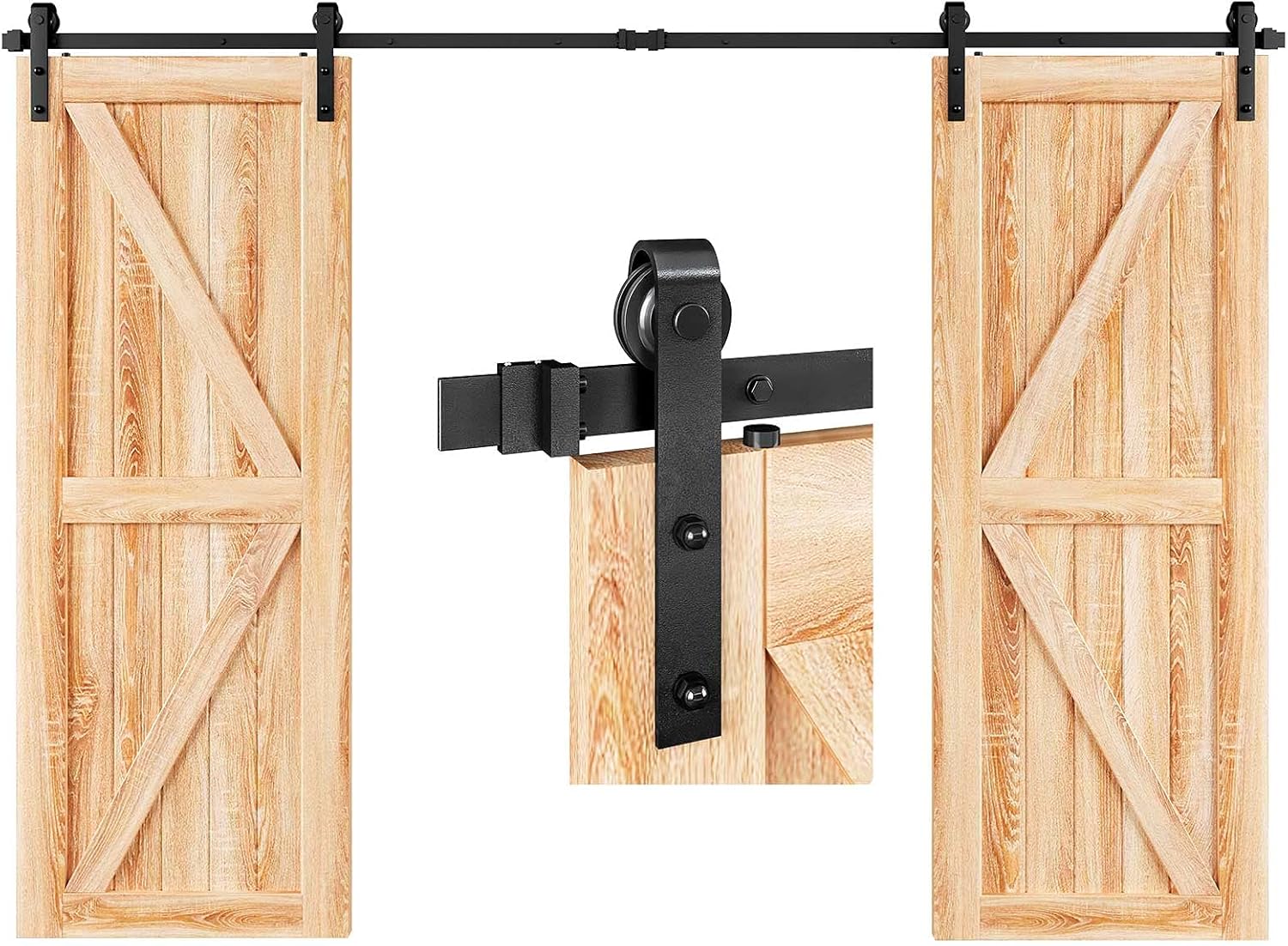 EaseLife 12 FT Double Door Sliding Barn Door Hardware Kit Review