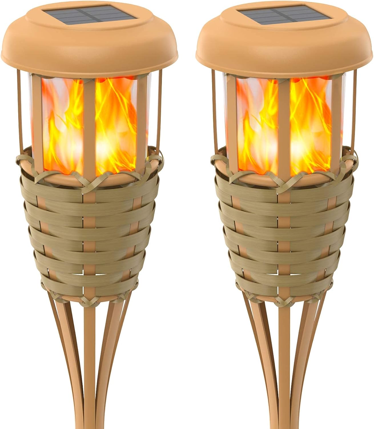 Flickering Flames Solar Powered Lights for Outdoor Decor