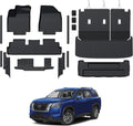 Floor Mats Set for 2022-2025 Nissan Pathfinder 7/8 Seats - Full