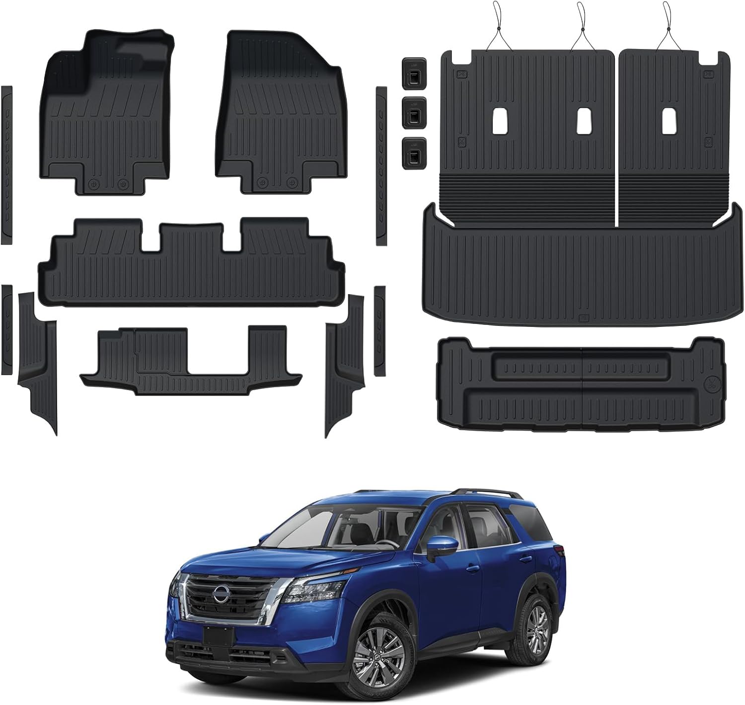 Custom Fit Floor Mats Set for 2022-2025 Nissan Pathfinder