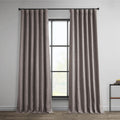 Faux Linen Curtains 50W x 108L - Mink Room Darkening Panel