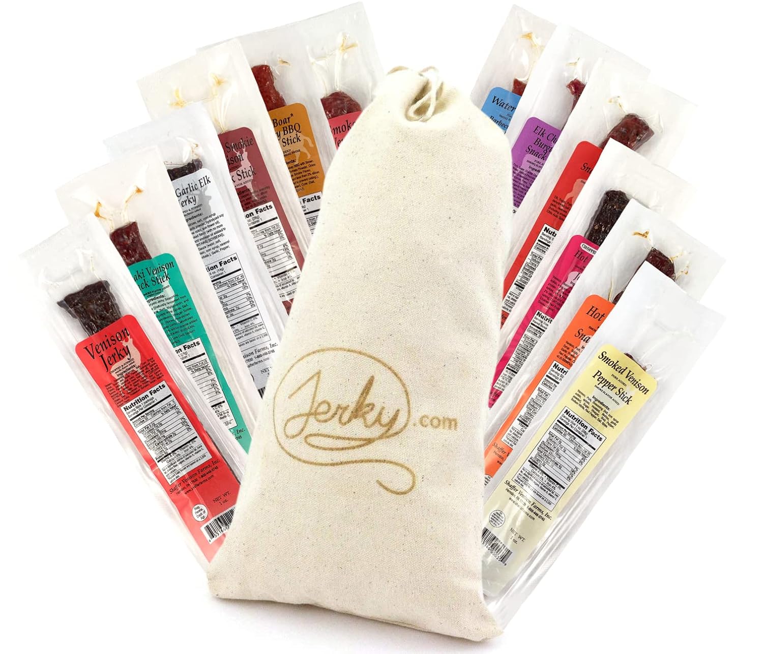 Exotic Meat Sticks Gift Bag with Venison, Elk & Wild Boar