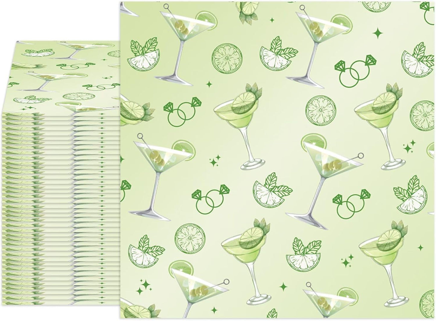 40Pcs A Tini Bit Older Martini Napkins