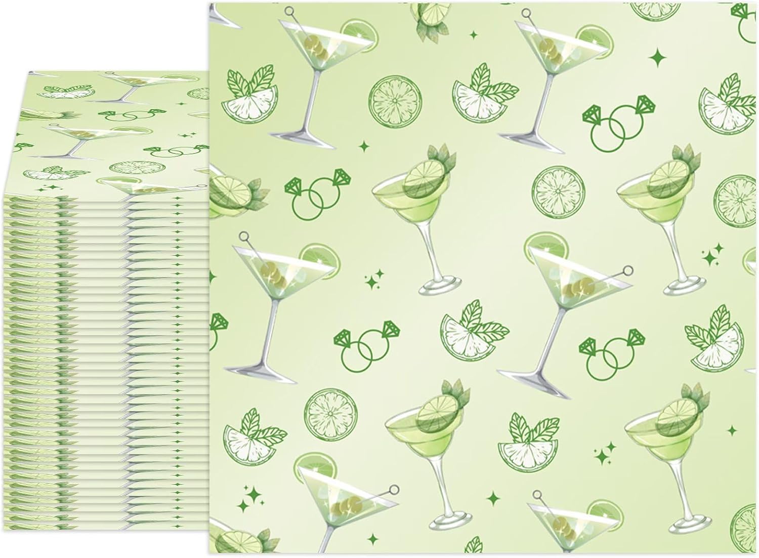 40Pcs A Tini Bit Older Martini Napkins