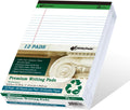 Legal Pad Wide Ruled 8.5x11.75 in 50-Sheet Pads - Bulk 12 Pack