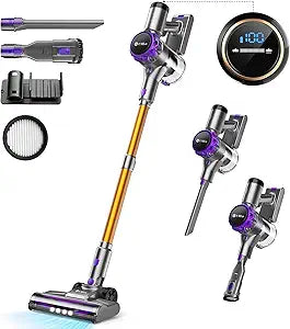 UMLo Cordless Vacuum Cleaner with Powerful Suction and LED Display