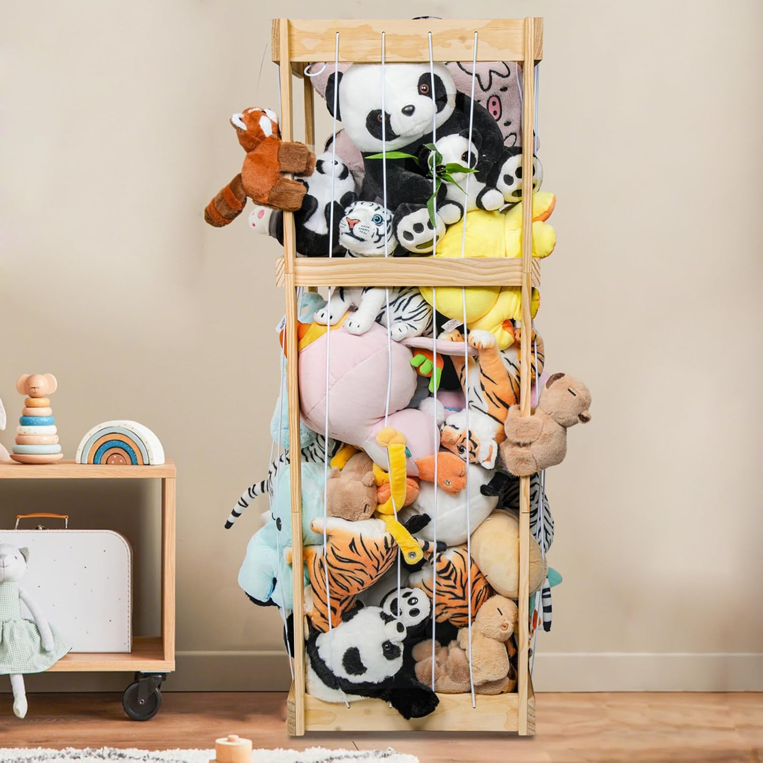 Large Capacity Stuffed Animal Storage Organizer for Kids Room