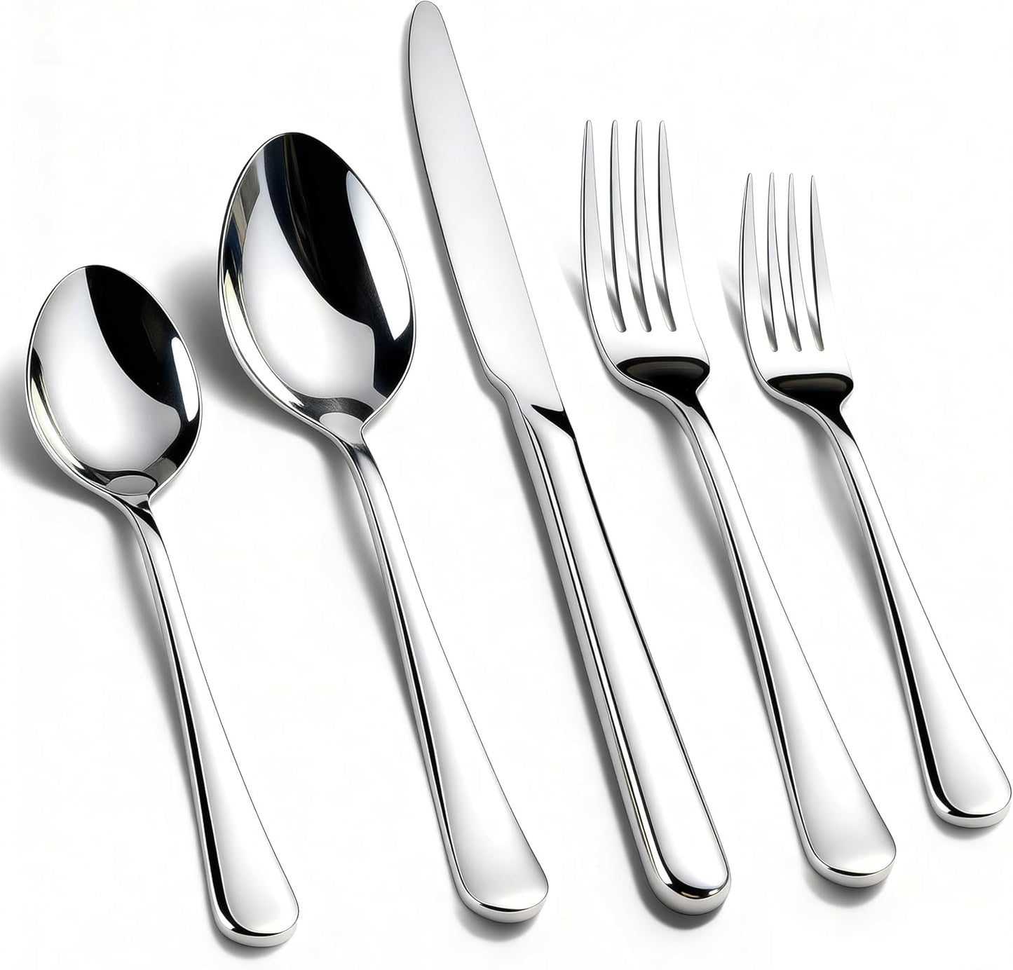 KIKCOIN 30 Pack Silverware Set for 6, Heavy Duty Cutlery